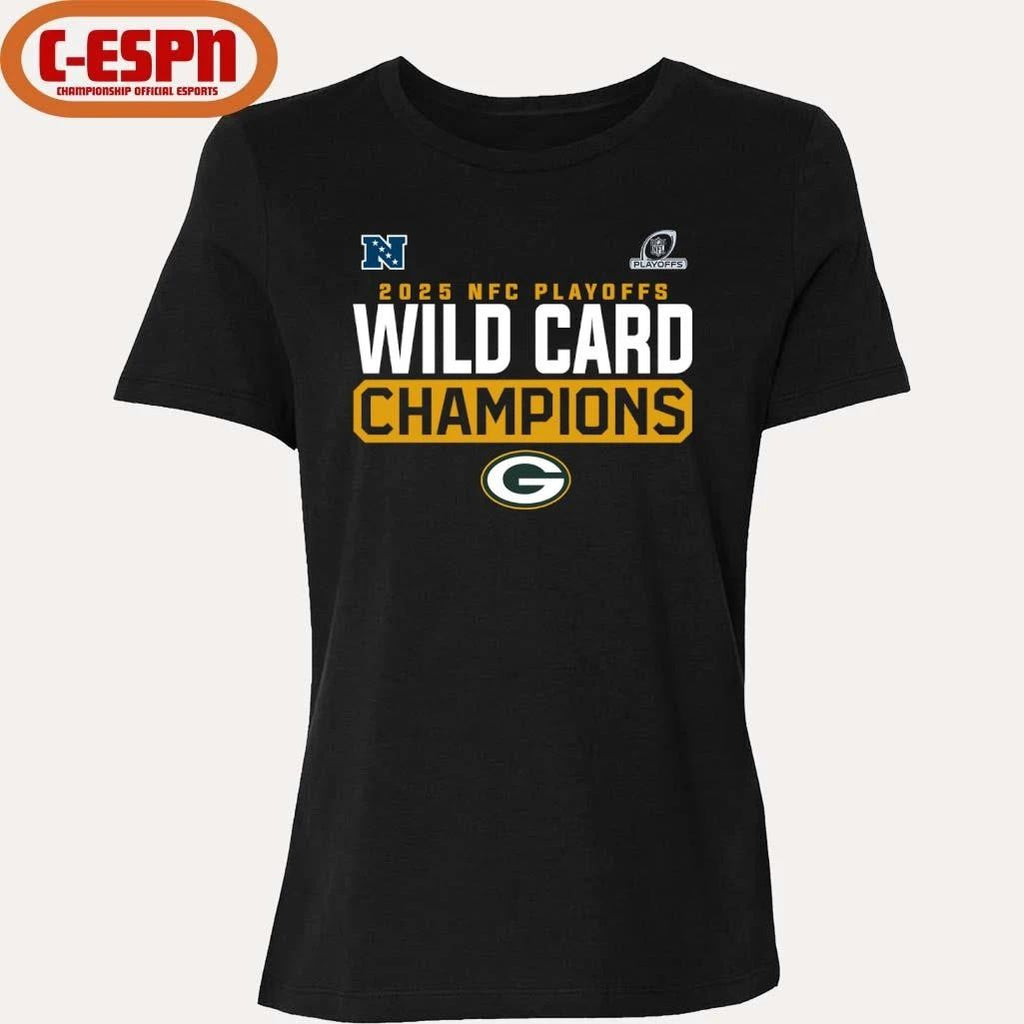 Green Bay Packers 2025-26 NFC Wild Card Playoffs Champions Shirt