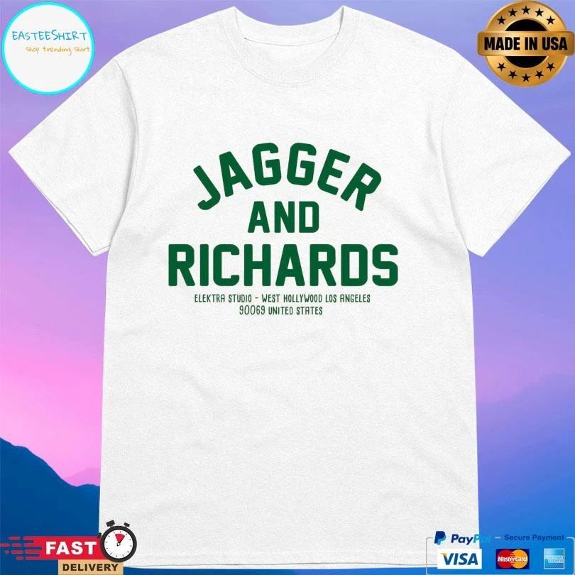 Jagger And Richards Elektra Studio West Hollywood Los Angeles 90069 United States T-shirts
