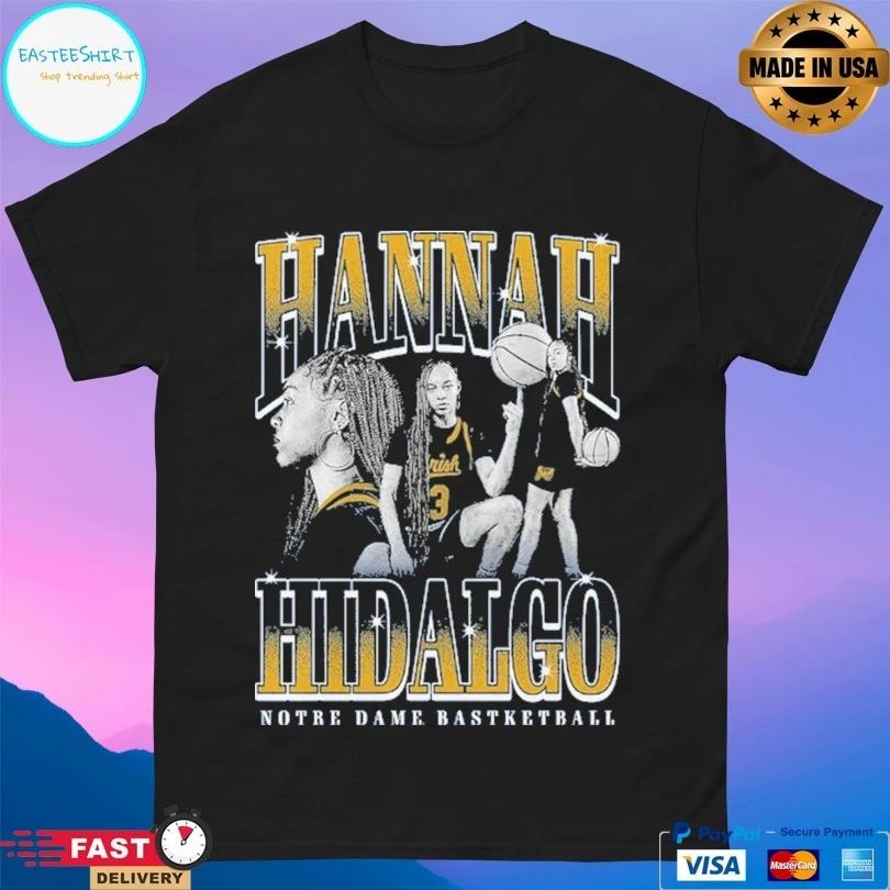 Notre Dame Fighting Hannah Hidalgo Notre Dame Basketball T-shirts