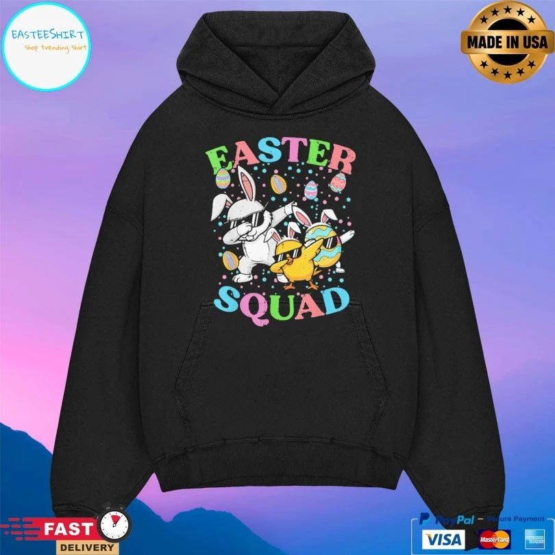 Easter Squad Bunny Dabbing Characters T-shirt