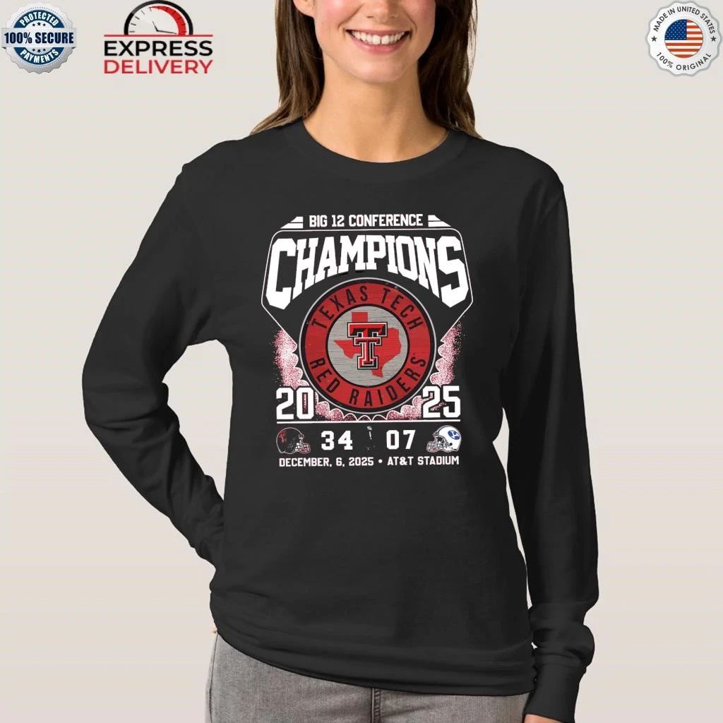 2025 Big 12 Championship Texas Tech 34 BYU 07 Shirt