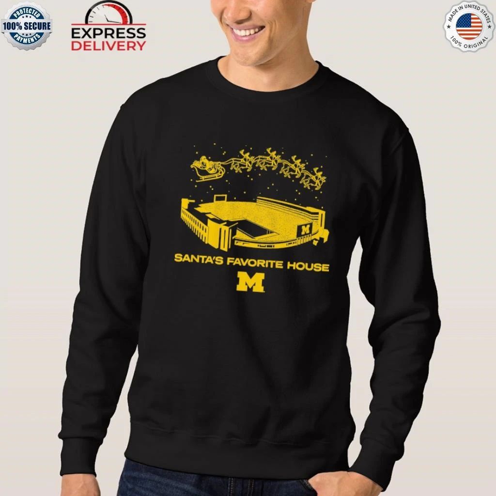 Michigan Football Santa’s Favorite House Shirt