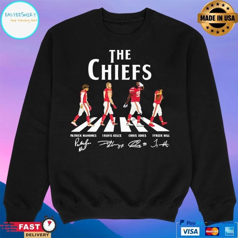 The Chiefs Kansas City Chiefs Patrick Mahomes Travis Kelce Chris Jones Tyreek Hill Signature T-shirt