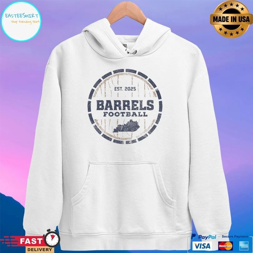 Kentucky Barrels Distillery Circle Youth Football Est 2025 T-shirts