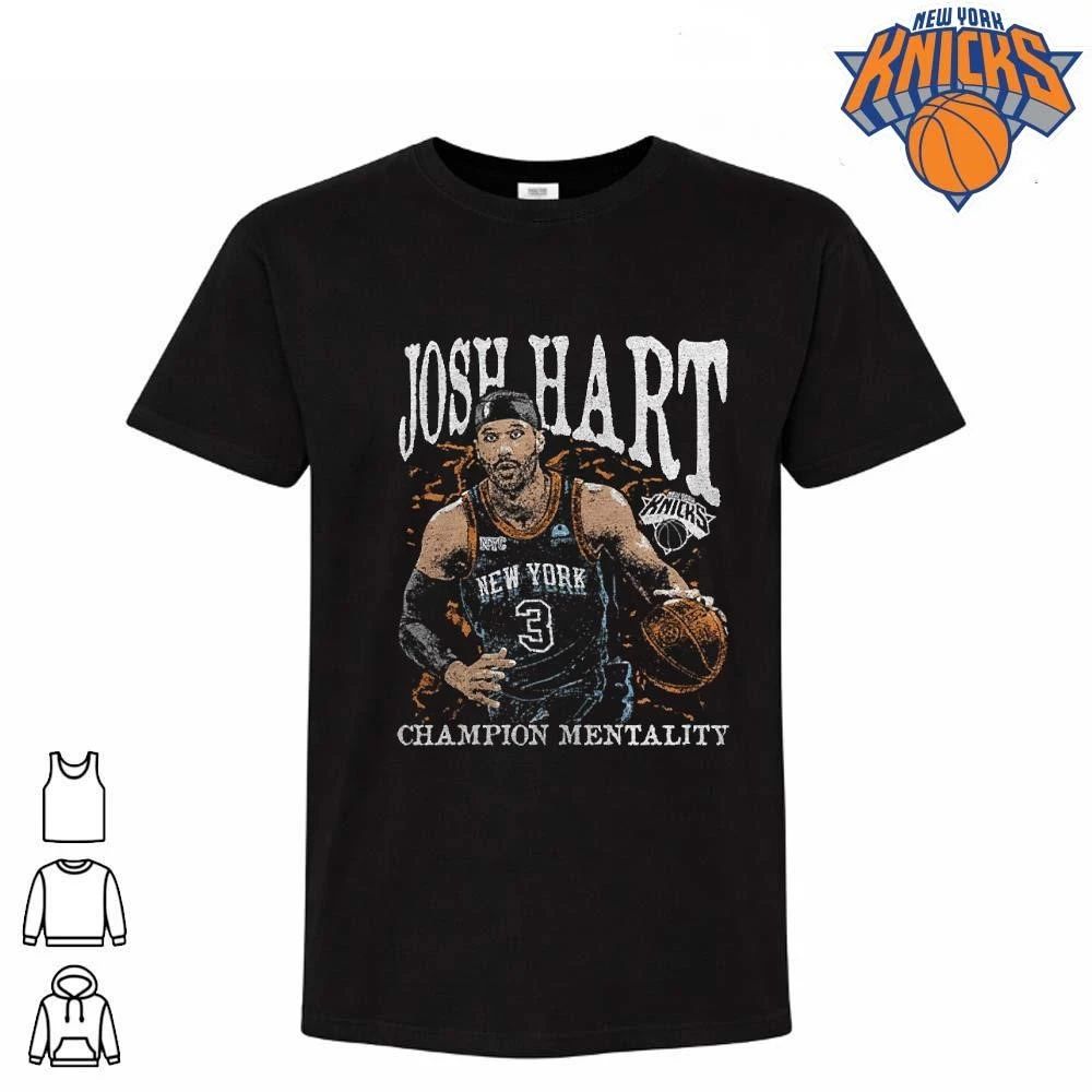 Josh Hart Champion Mentality New York Knicks Vintage Basketball Graphic Shirt