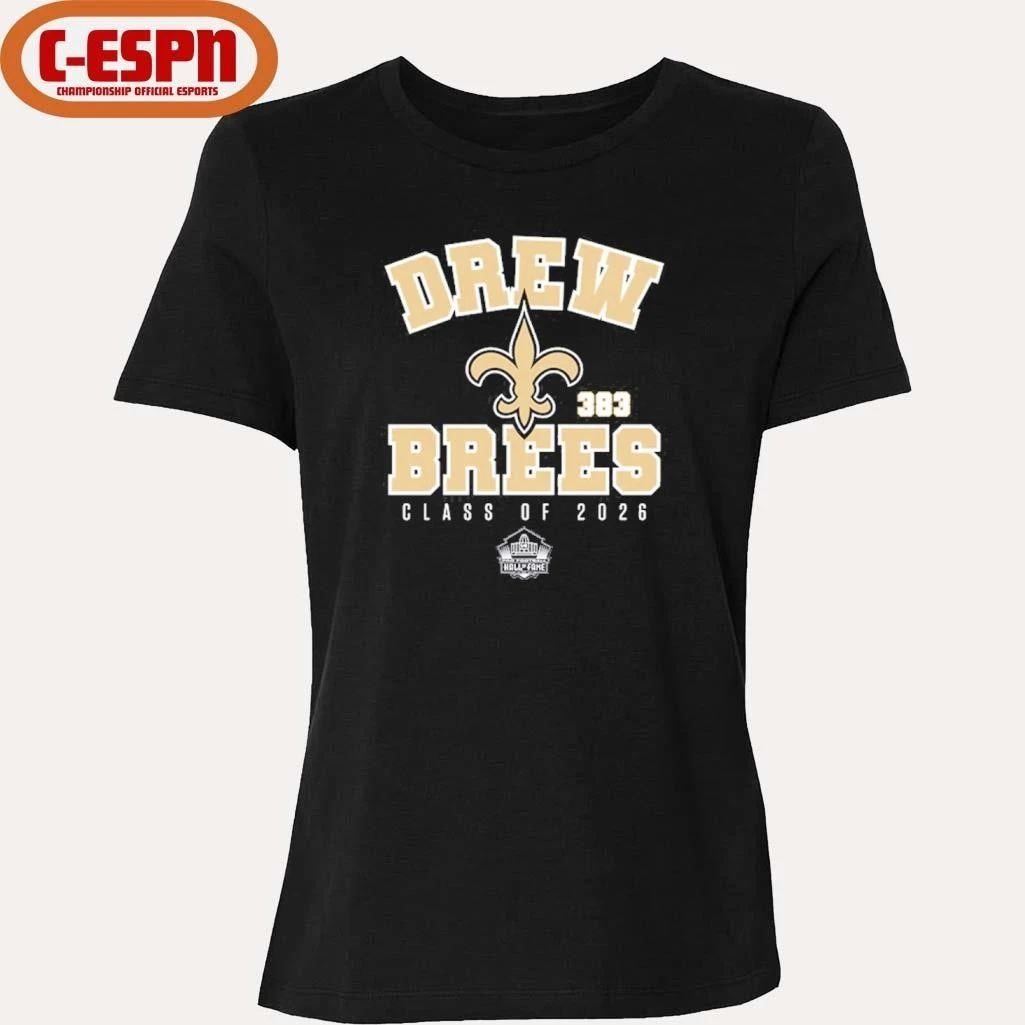 Drew Brees Saints Class of 2026 Enshrinee T-Shirt