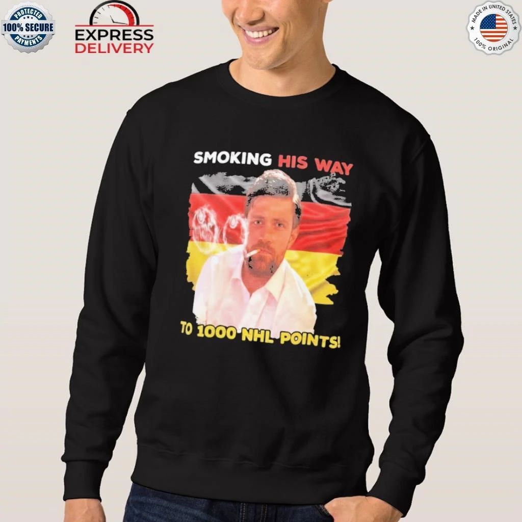 Leon Draisaitl Smoking His Way To 1000 Points Shirt