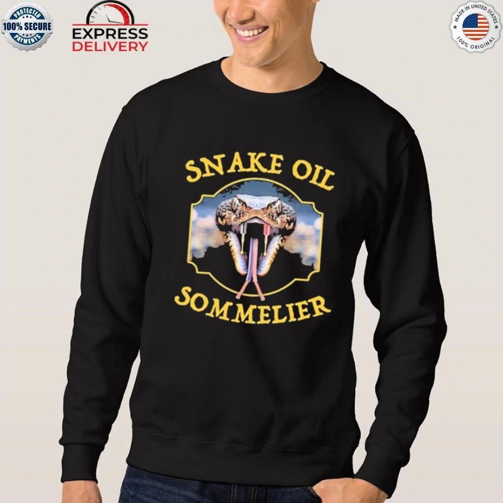 Snake Oil Sommelier Funny Snake Shirt
