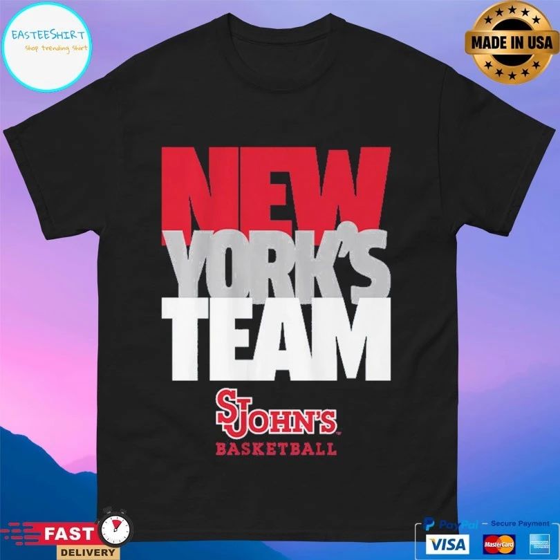 St John’s Red Storm Men’s Basketball New York’s Team Text Stack T-shirts