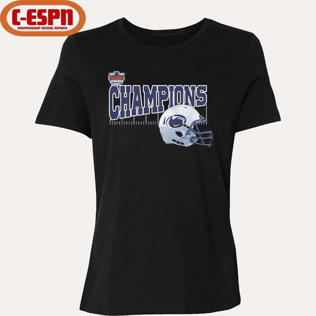 Penn State Nittany Lions 2025 Bad Boy Mowers Pinstripe Bowl Champions Helmet Shirt