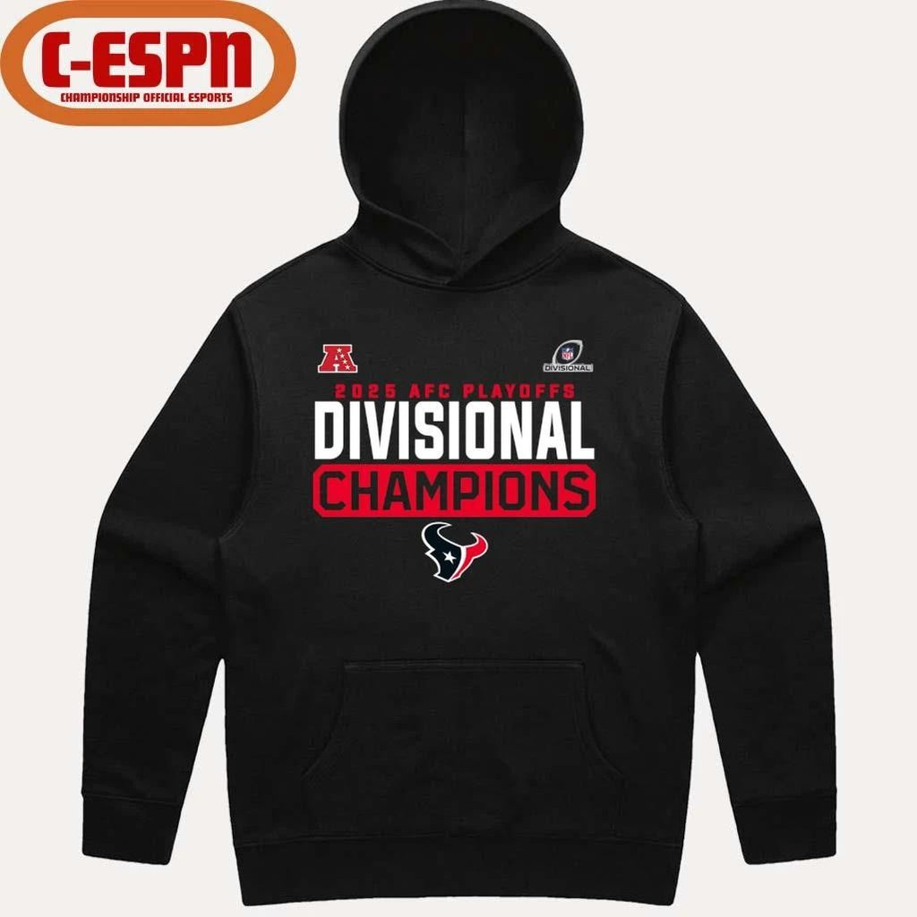 Houston Texans 2025-26 AFC Playoffs Divisional Round Champions T-Shirt
