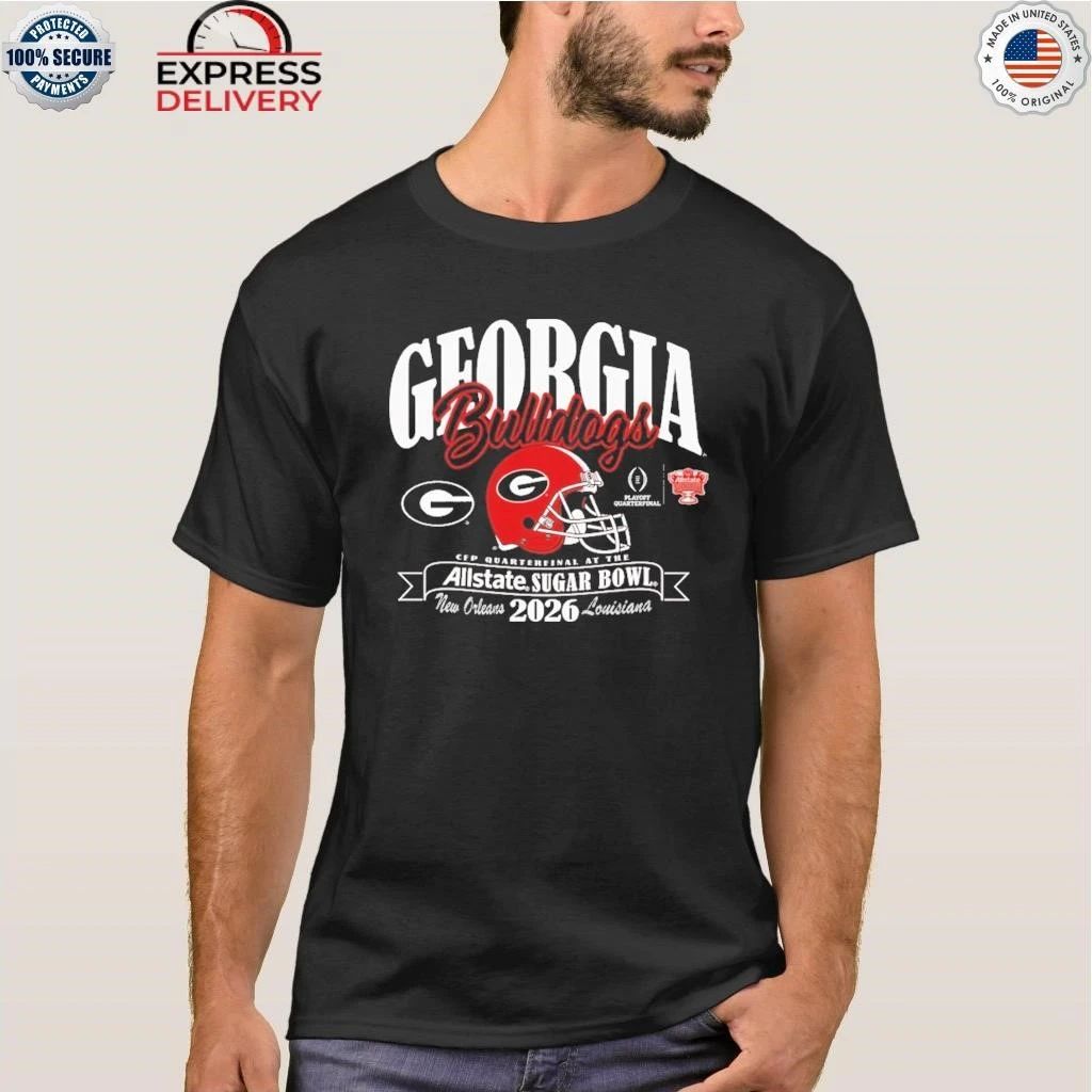 Georgia Bulldogs 2025 2026 Sugar Bowl CFP College Football Playoff Shirt