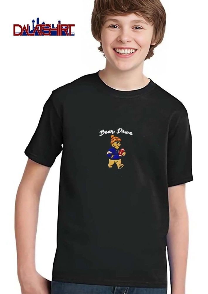 Bear Down Cartoon Mascot Beanie Hoodie Sunglasses Football shirt