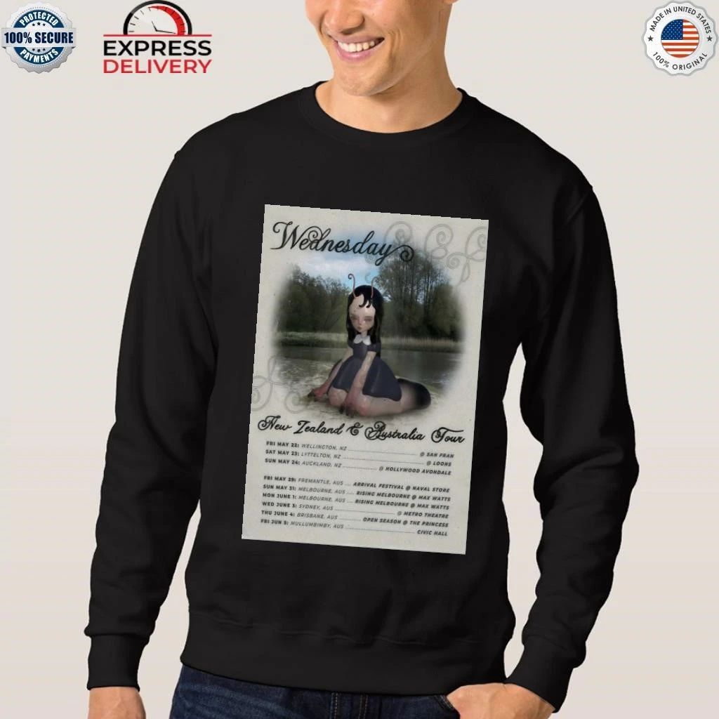 Wednesday NZ And AUS Tour 2026 Shirt