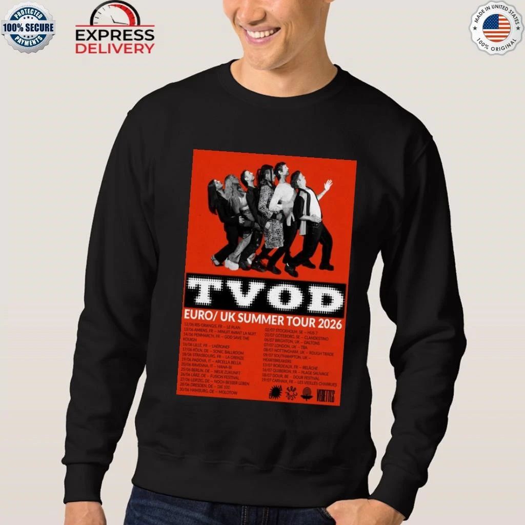 TVOD 2026 Summer Tour Europe UK Shirt