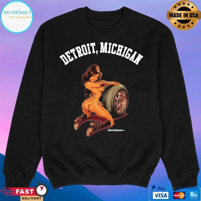 Detroit Michigan Motor Girl T-shirts