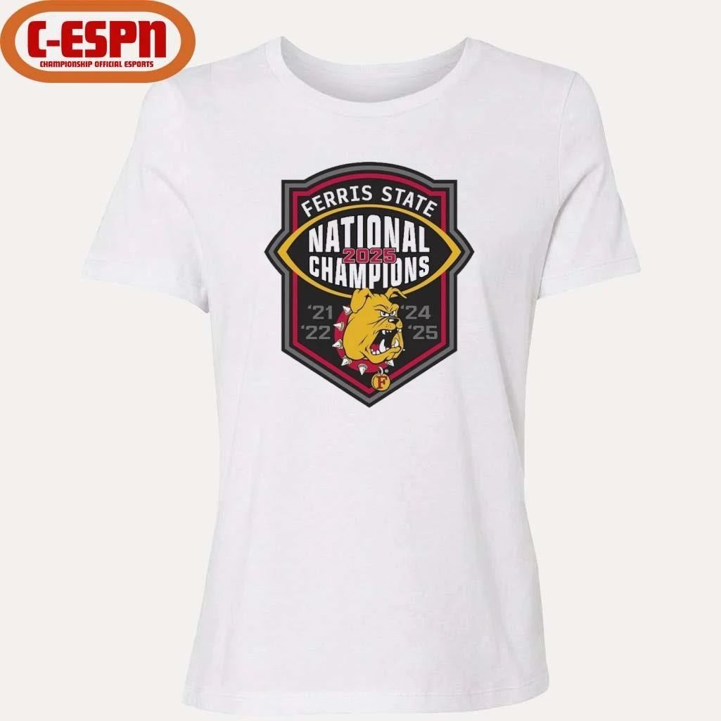 Ferris State Bulldogs NCAA Division II national championship 5-Time Shirt