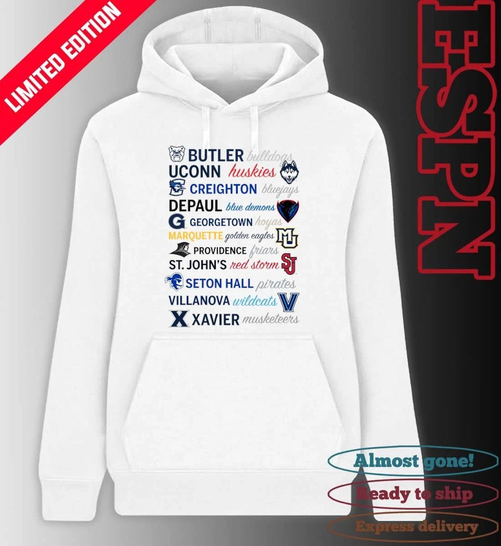 2026 Big East Conference Basketball University Teams Shirt