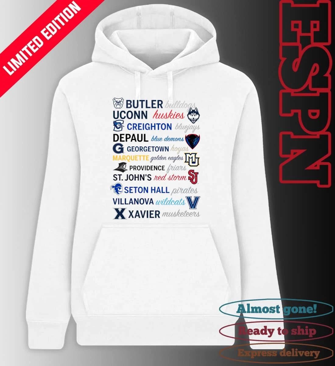 2026 Big East Conference Basketball University Teams Shirt