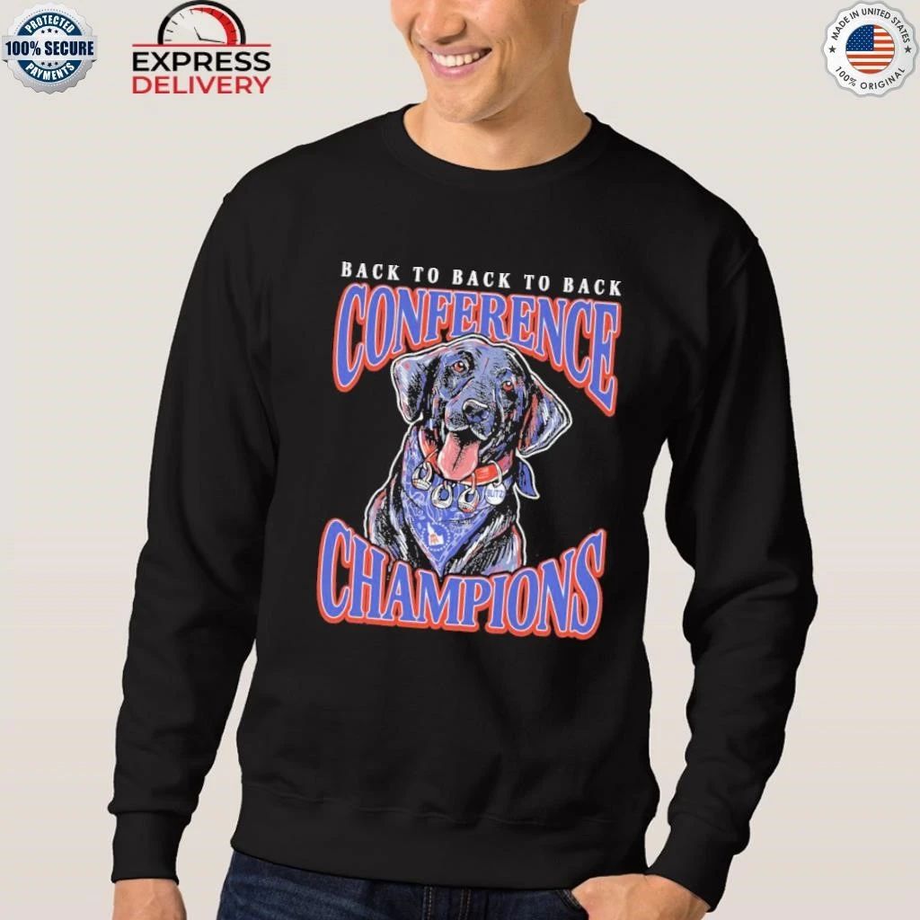 Boise State Football Back To Back To Back Conference Champions Blitz Shirt