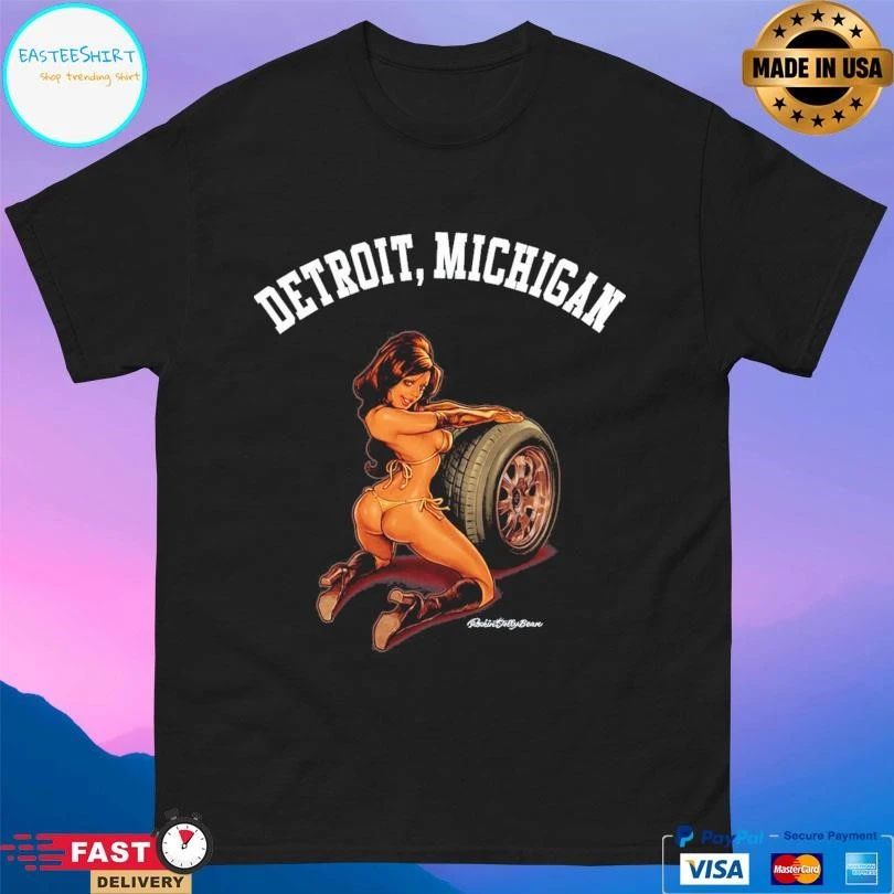 Detroit Michigan Motor Girl T-shirts