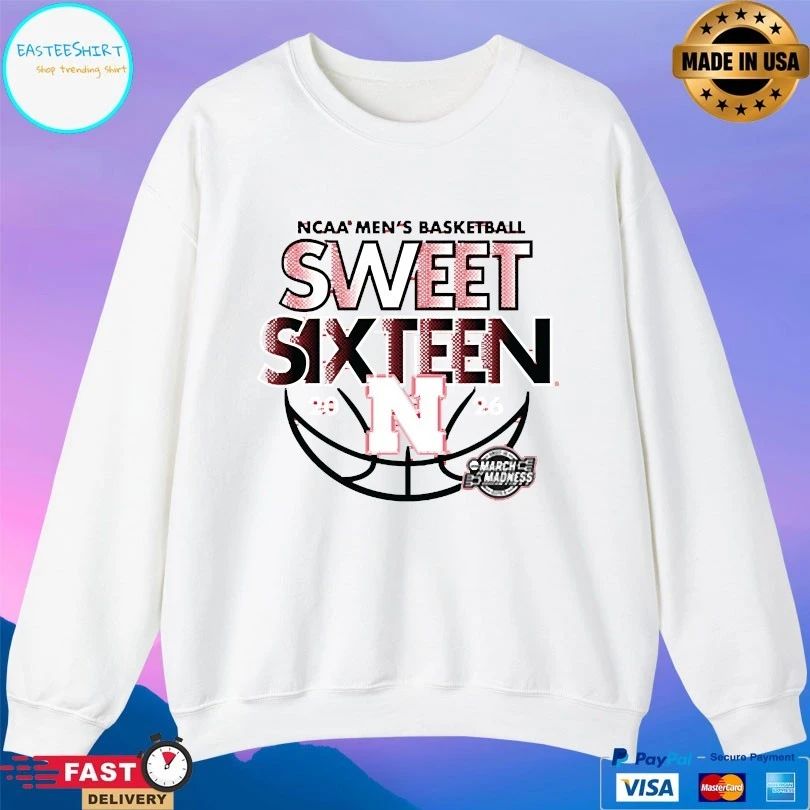 Nebraska Cornhuskers NCAA Men’s Basketball Sweet Sixteen March Madness 2026 T-shirts