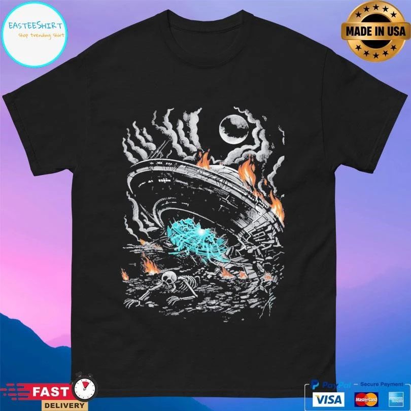 Fallen Vessel Flying Saucer T-shirts