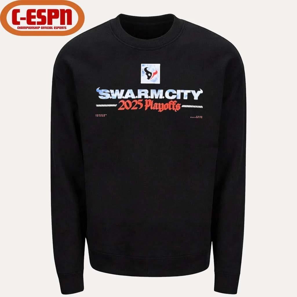 Houston Texans S.W.A.R.M. City 2025 Playoffs Shirt