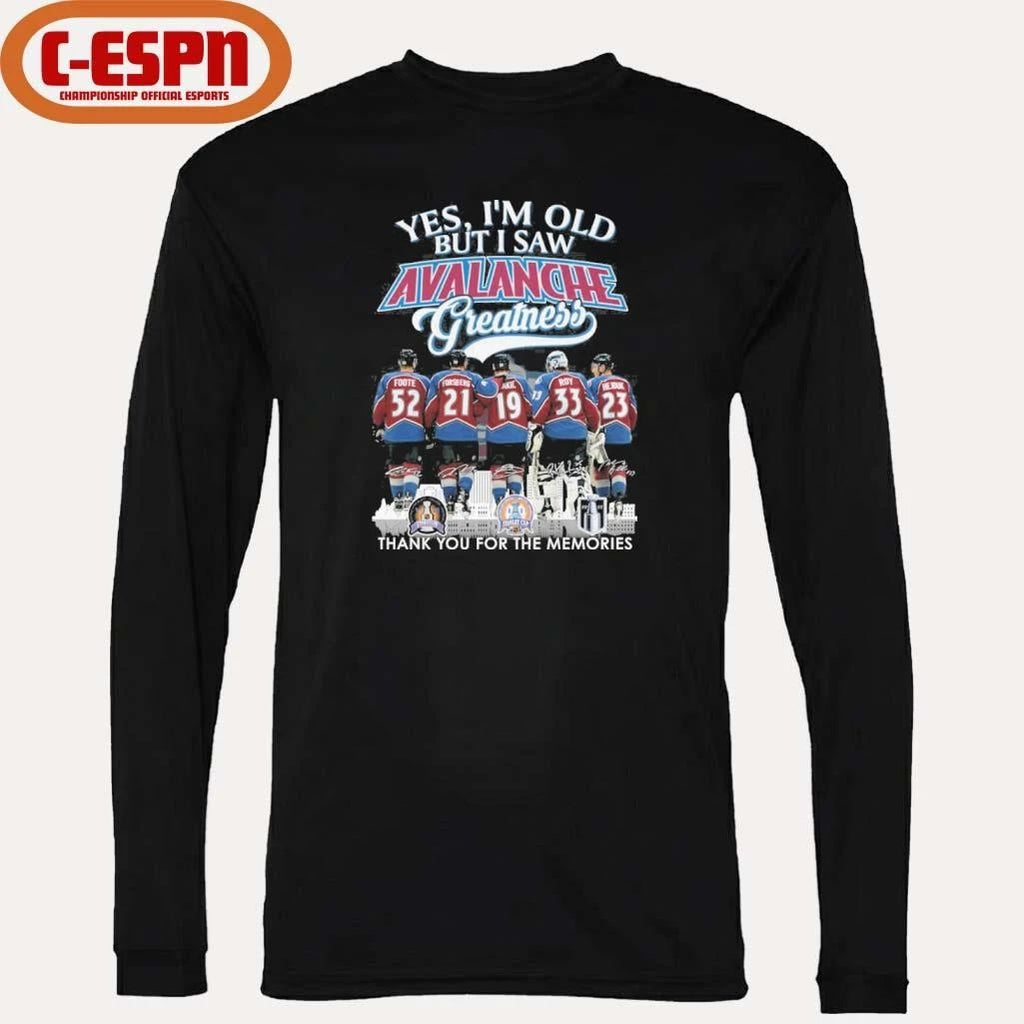 Yes, I’m Old But I Saw Colorado Avalanche Hockey Greatness Shirt