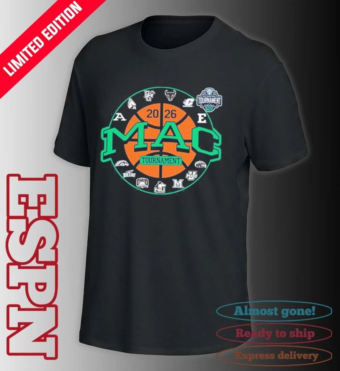 2026 MAC Men’s Basketball Tournament Team Logo Shirt