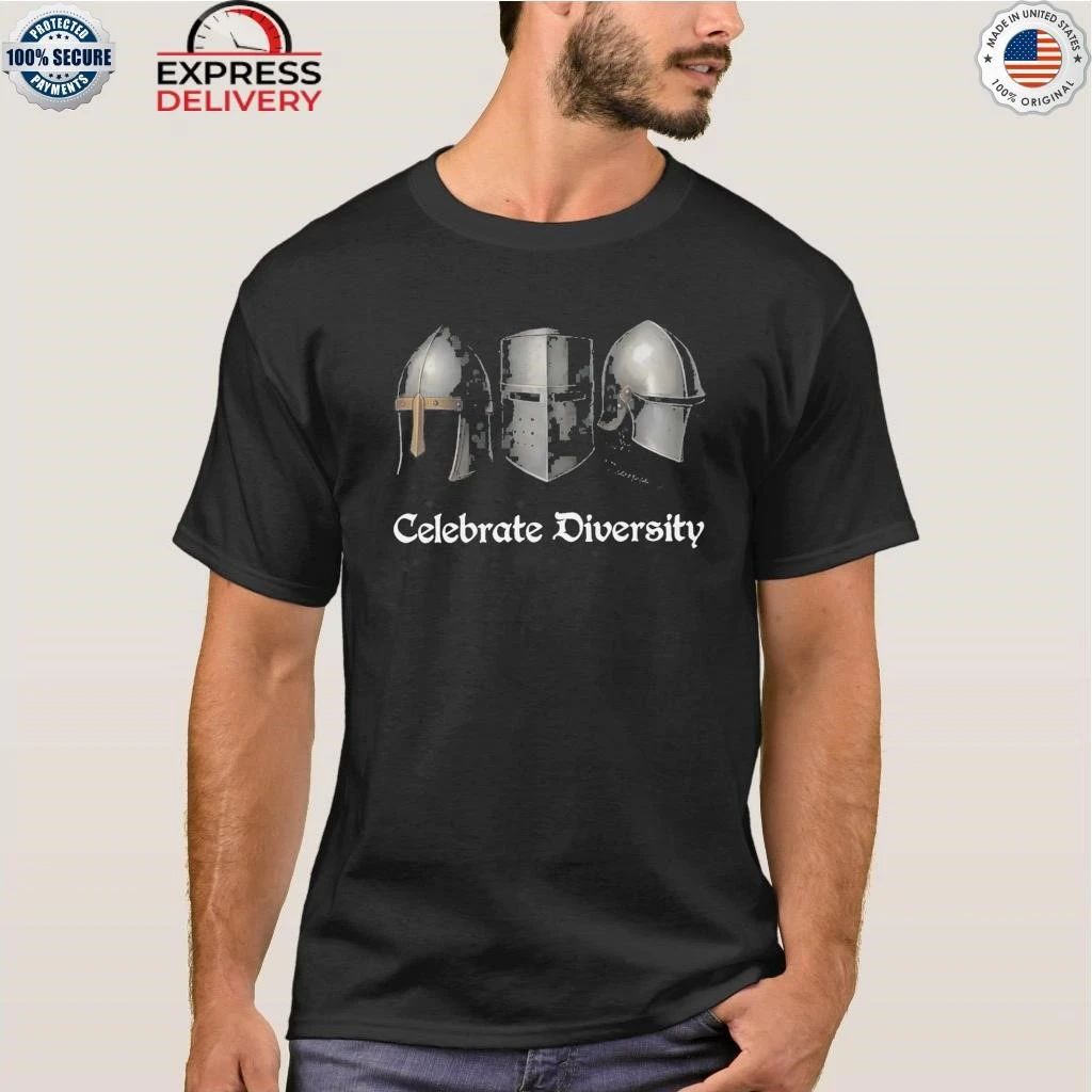 Medieval Helmets Celebrate Diversity Shirt