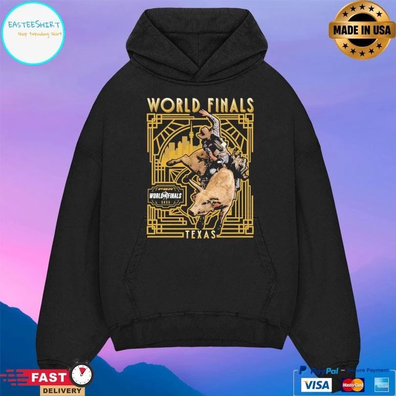 PBR World Finals 2025 Art Deco Bull Rider Texas T-shirts