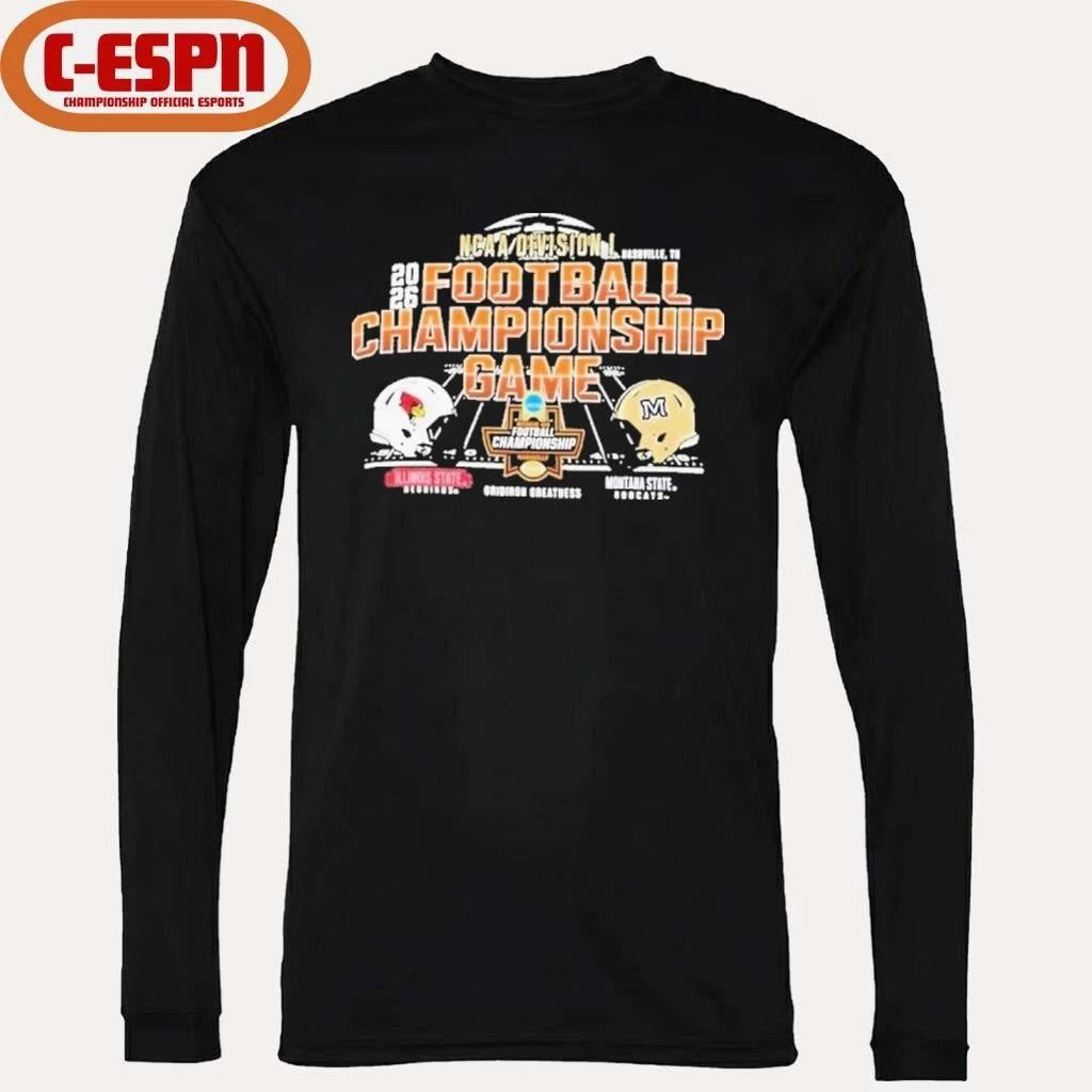 FCS Football Championship Shirt Illinois State Vs Montana State
