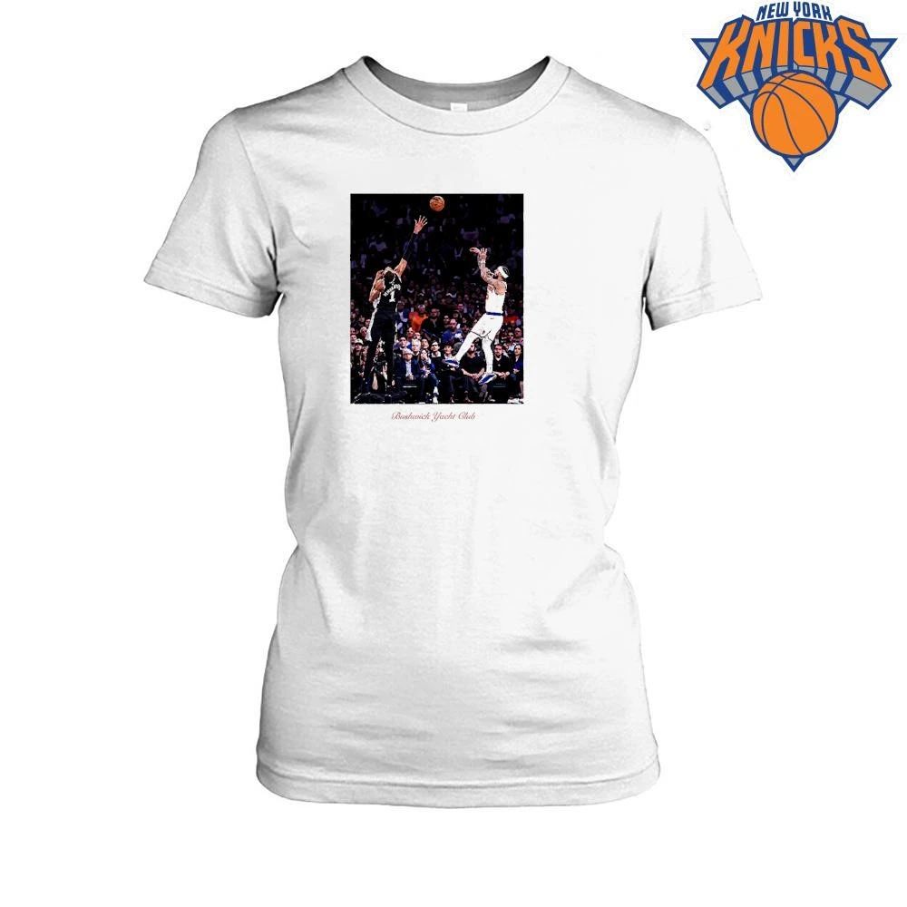 New York Knicks Champions NBA 2026 Donte DiVincenzo Victor Wembanyama Bushwick Yacht Club Shirt