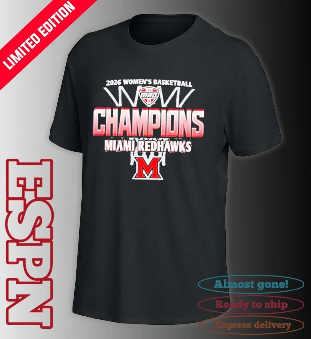Miami RedHawks 2026 MAC Women’s Basketball Regular Season Champions Shirt
