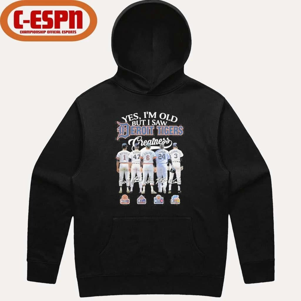 Yes, I’m Old But I Saw Detroit Tigers Legends Greatness T-Shirt