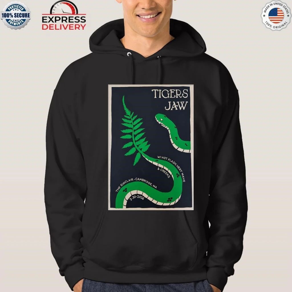 Tigers Jaw March 30 2026 Cambridge MA Shirt