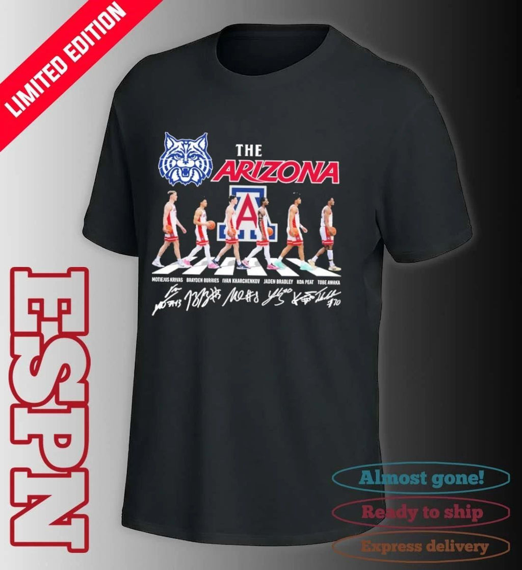 The Arizona Wildcats Men’s Basketball Abbey Road Shirt