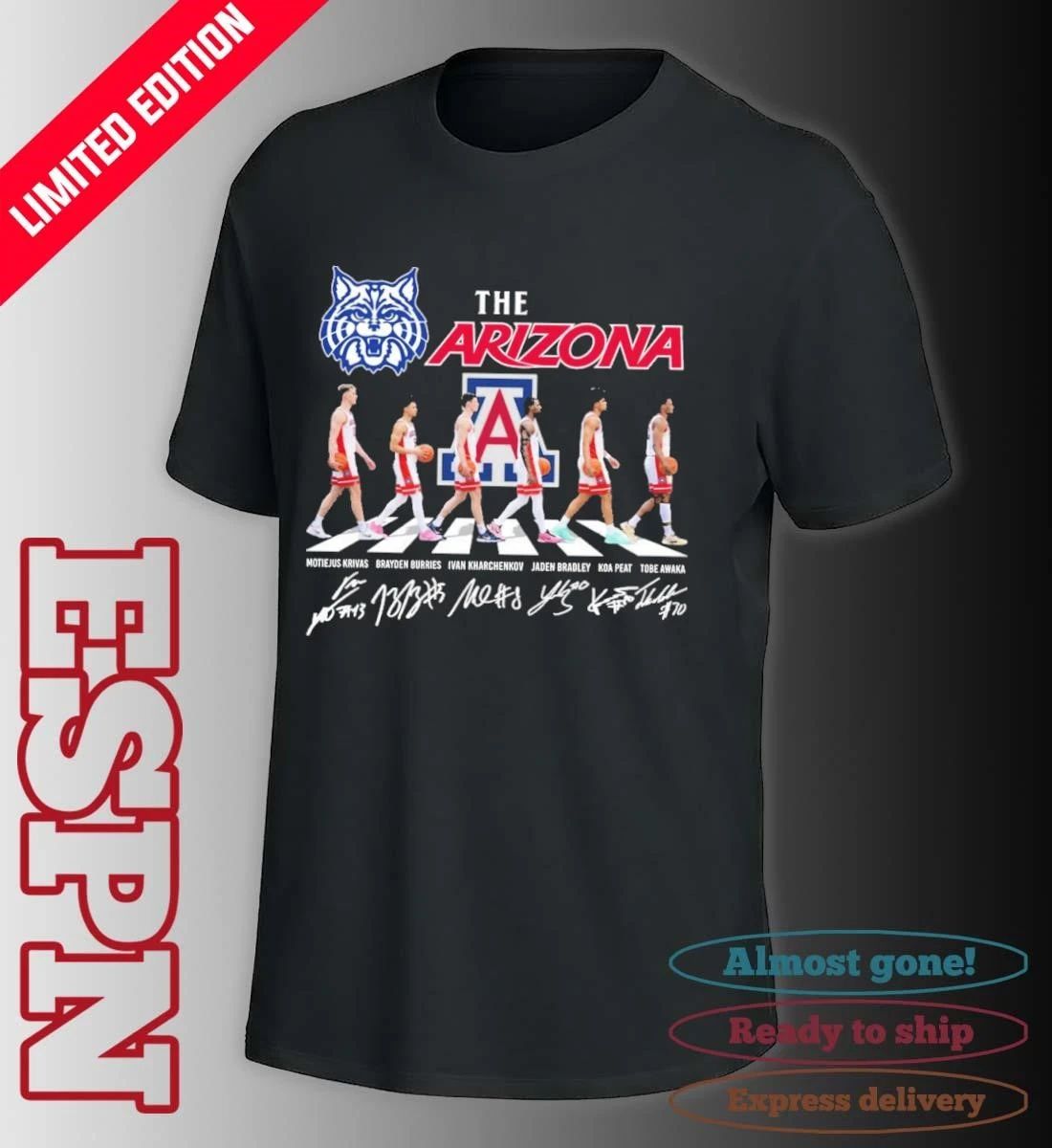 The Arizona Wildcats Men’s Basketball Abbey Road Shirt