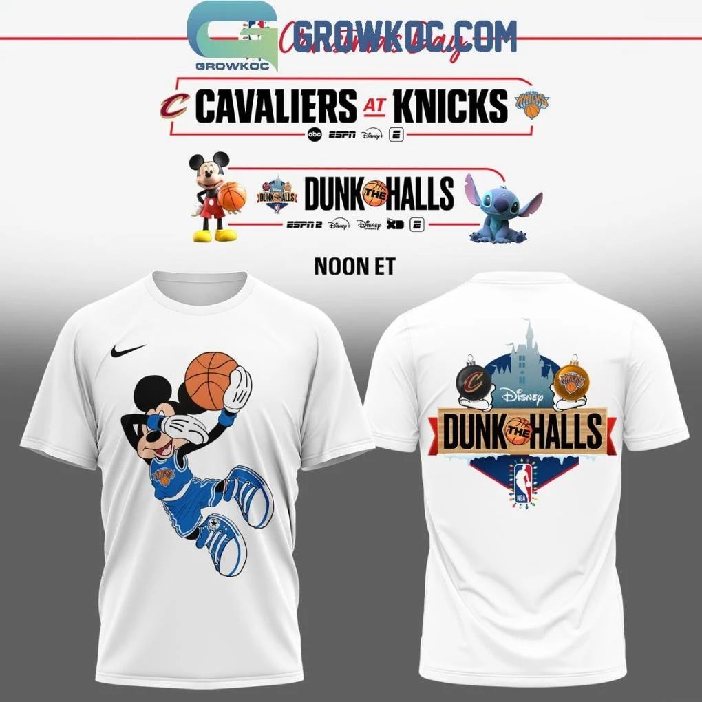 Dunk The Halls Cavaliers At Knicks Christmas Shirt