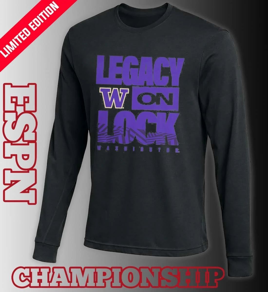 Washington Huskies 2026 Legacy On Lock March Madness Shirt