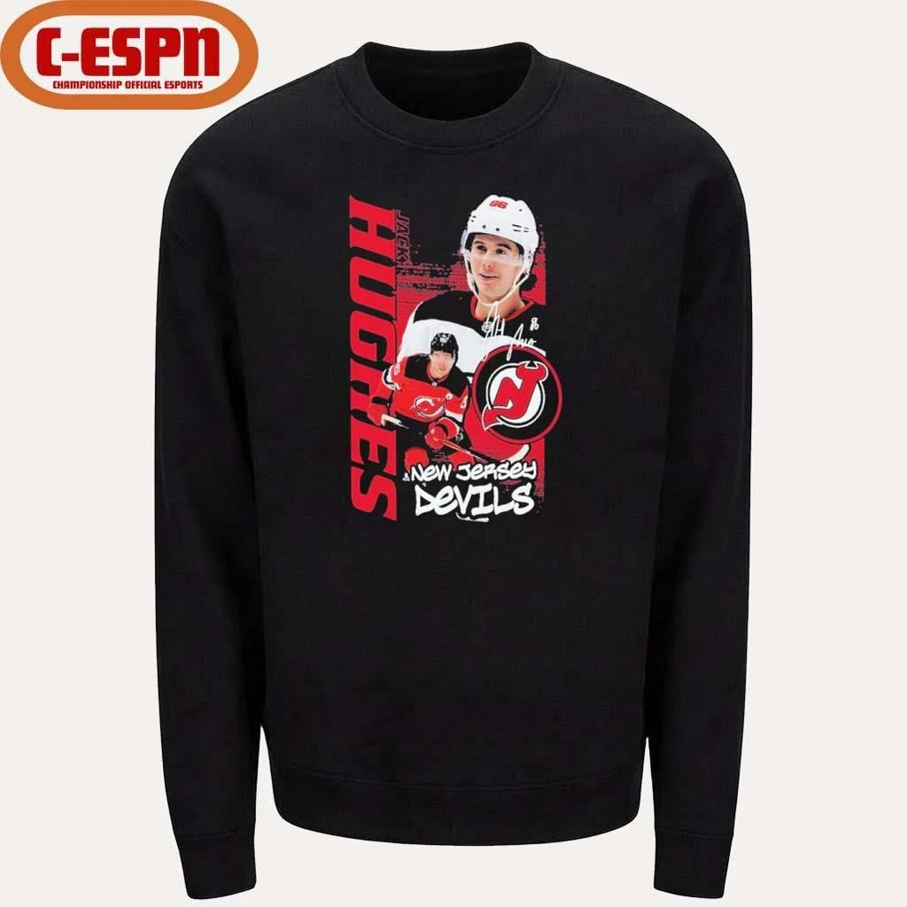 Jack Hughes New Jersey Devils Vintage Playmaker T-Shirt