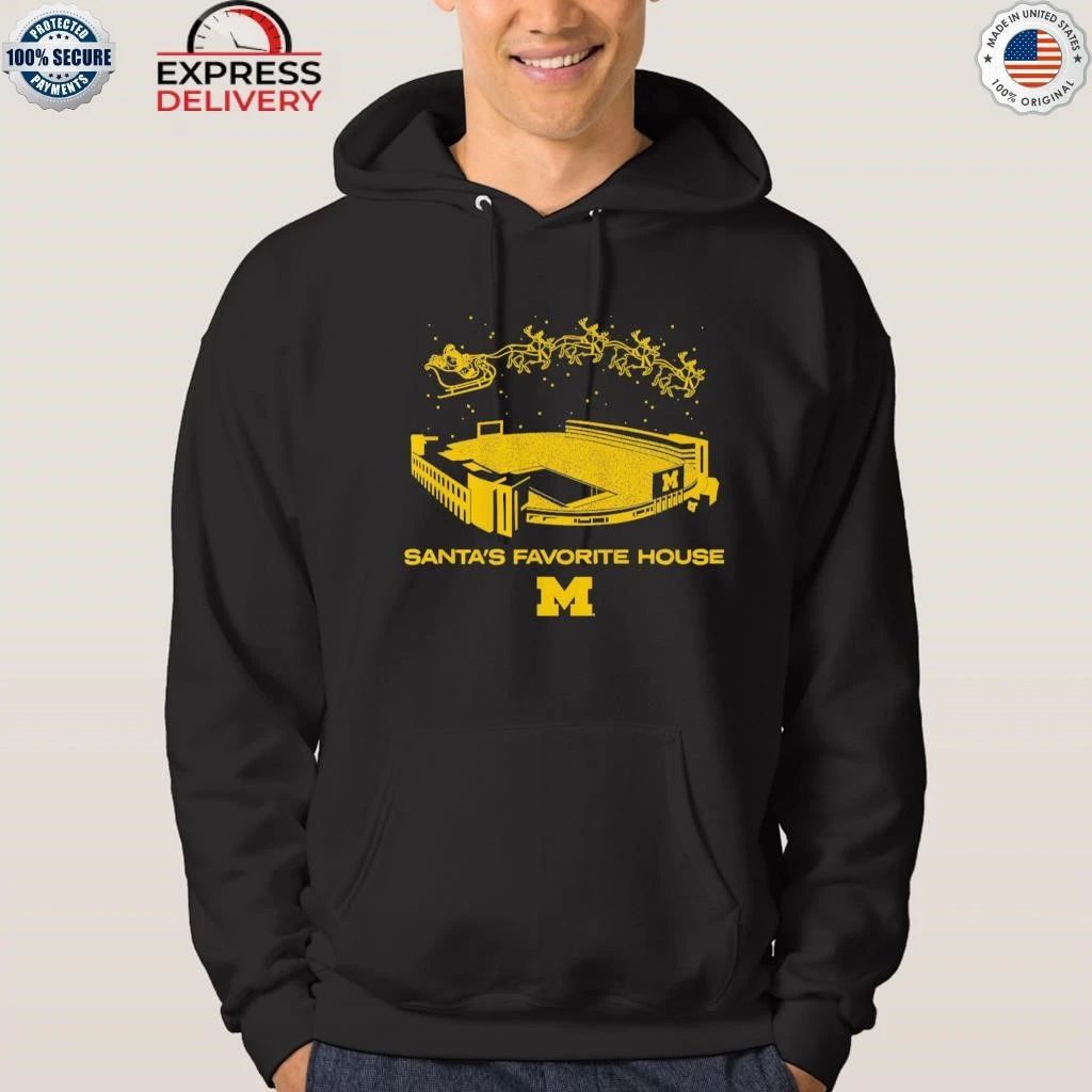 Michigan Football Santa’s Favorite House Shirt
