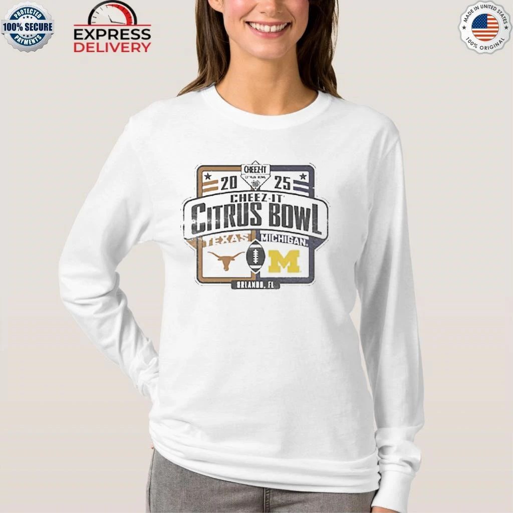 Michigan Wolverines Vs Texas Longhorns 2025 Cheez-it Citrus Bowl Matchup Shirt