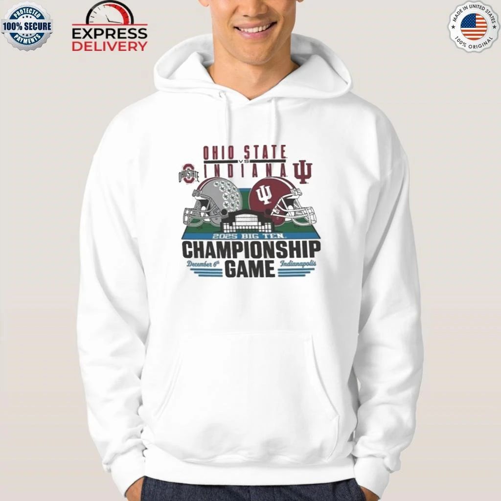 Buckeyes Vs Hoosiers 2025 Big Ten Championship Game Helmet December 6th Indianapolis Shirt