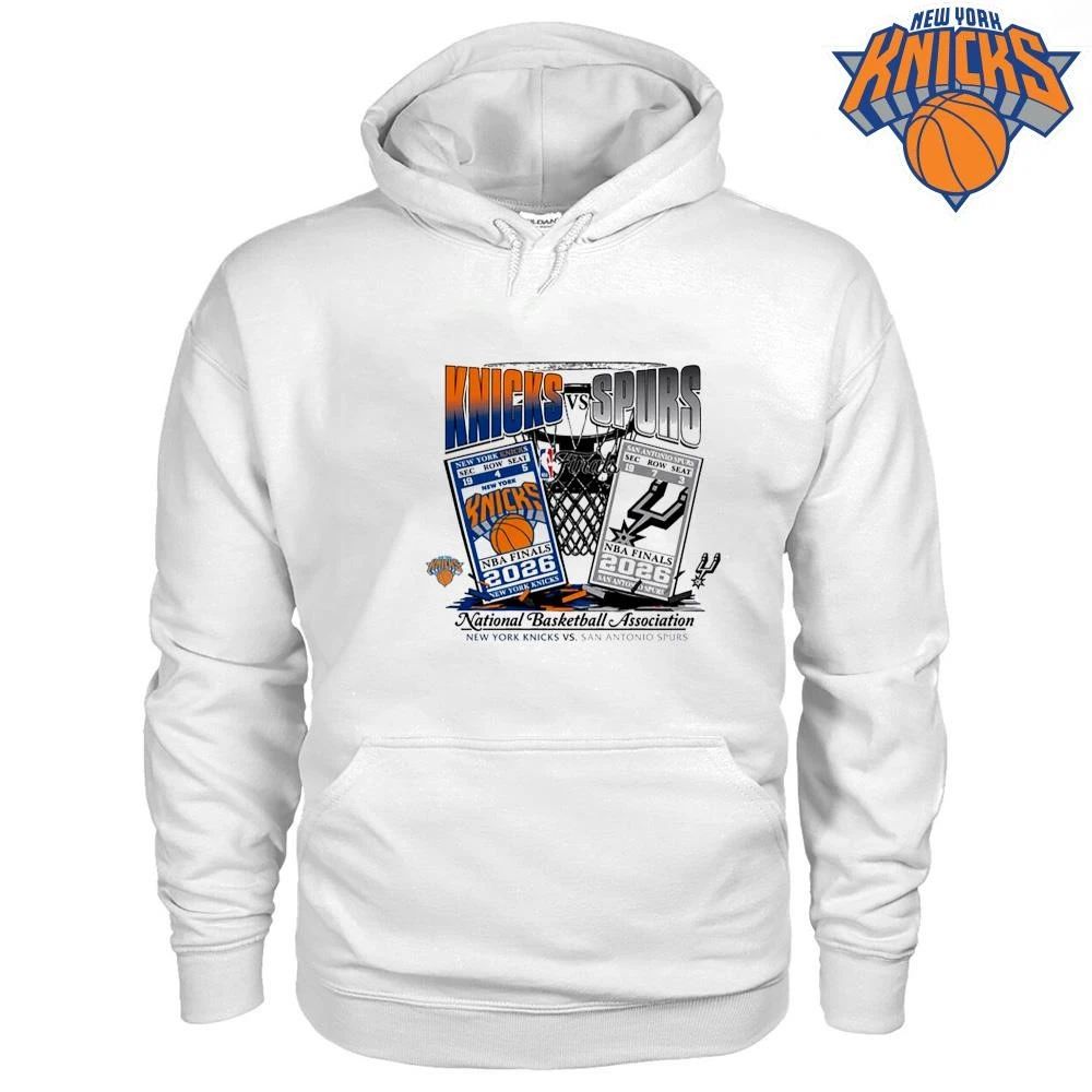 Vintage New York Knicks vs San Antonio Spurs 2026 NBA Finals T Shirt
