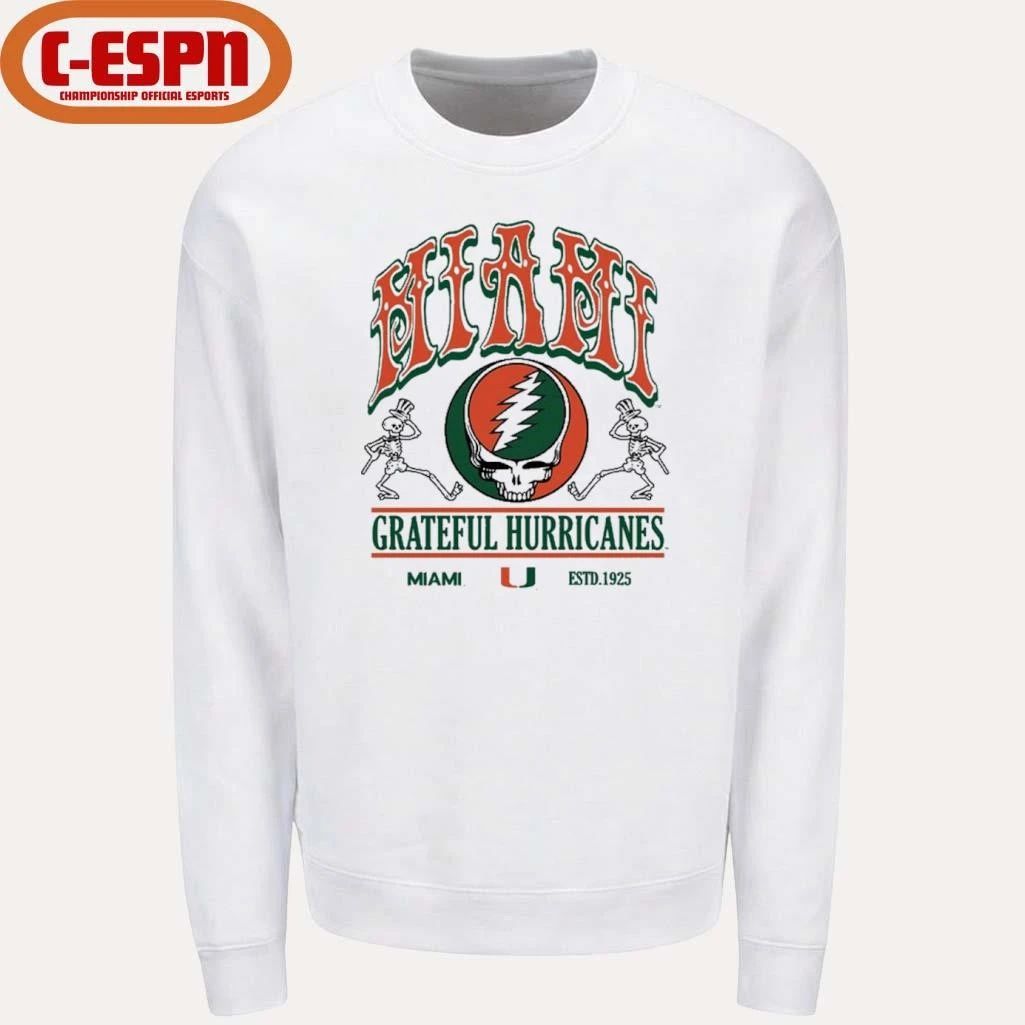University Of Miami X Grateful Hurricanes Shirt