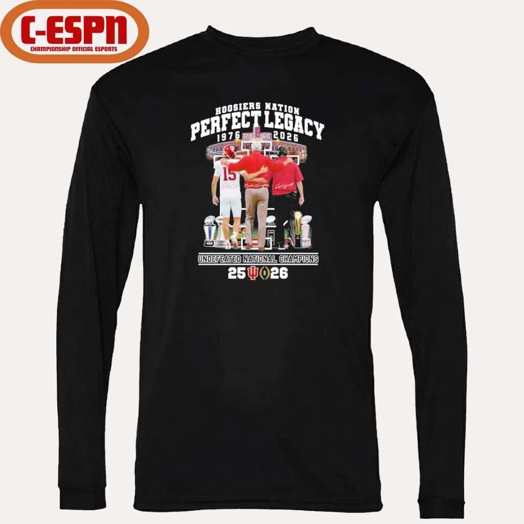 IU Football Hoosiers National Perfect Legacy 1976-2026 National Champions Shirt