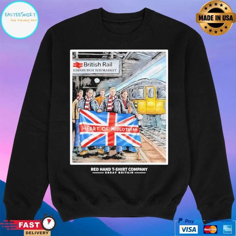 British Rail Edinburgh Haymarket Heart Of Midlothian T-shirts