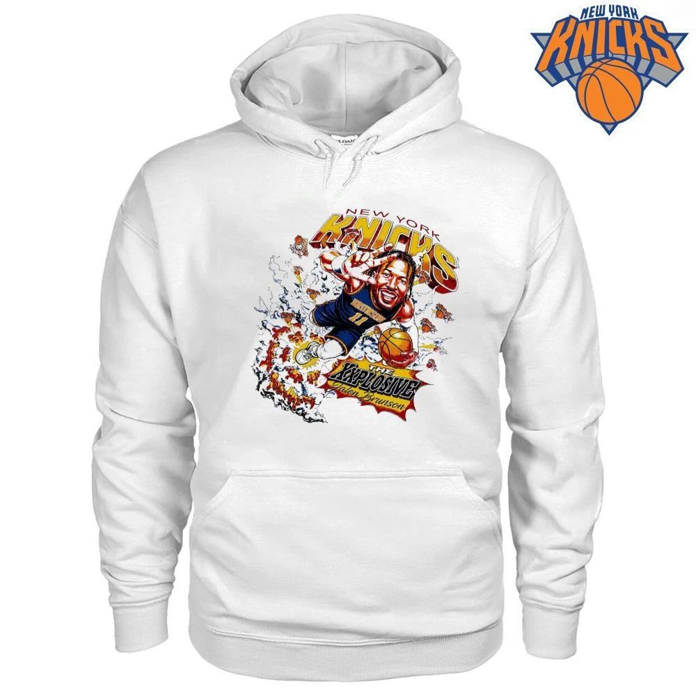 New York Knicks The Explosive Jalen Brunson Caricature Graphic NBA Finals 2026 Shirt